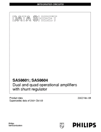 Datasheet SA58601D manufacturer Philips