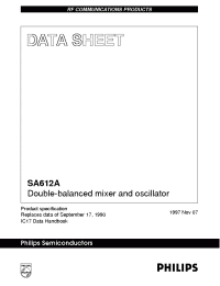 Datasheet SA602 manufacturer Philips
