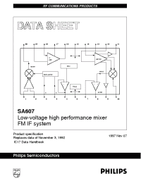 Datasheet SA607N manufacturer Philips