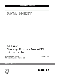 Datasheet SAA5290PS/108 manufacturer Philips