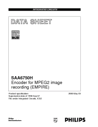 Datasheet SAA6750 manufacturer Philips