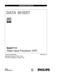 Datasheet SAA7111 manufacturer Philips
