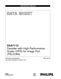Datasheet SAA7112 manufacturer Philips