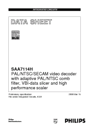 Datasheet SAA7114H manufacturer Philips