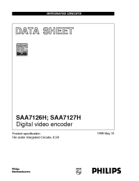 Datasheet SAA7126 manufacturer Philips