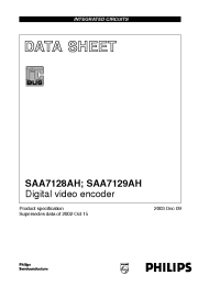 Datasheet SAA7128AH manufacturer Philips