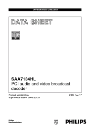 Datasheet SAA7134HL manufacturer Philips