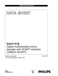 Datasheet SAA7151 manufacturer Philips