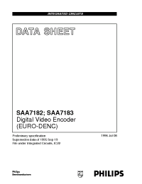 Datasheet SAA7182 manufacturer Philips
