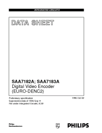 Datasheet SAA7182AWP manufacturer Philips