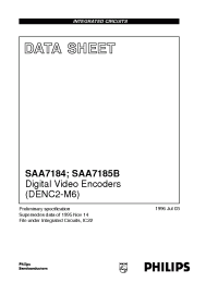 Datasheet SAA7184 manufacturer Philips