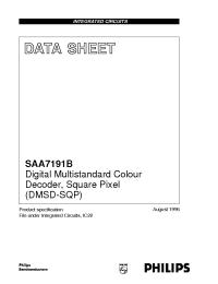 Datasheet SAA7191B manufacturer Philips