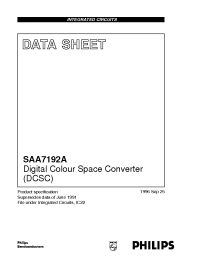 Datasheet SAA7192A manufacturer Philips