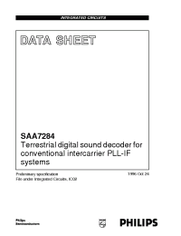 Datasheet SAA7284 manufacturer Philips
