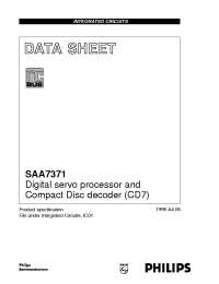 Datasheet SAA7371GP manufacturer Philips