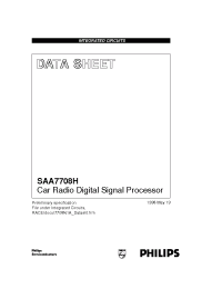 Datasheet SAA7708H manufacturer Philips