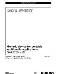 Datasheet SAA7750-N1D manufacturer Philips