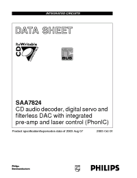 Datasheet SAA7824 manufacturer Philips