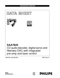 Datasheet SAA7825 manufacturer Philips