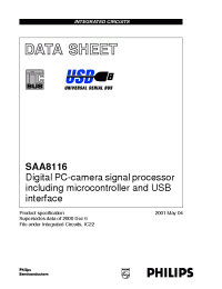 Datasheet SAA8116 manufacturer Philips