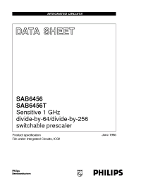 Datasheet SAB6456T manufacturer Philips