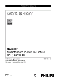 Datasheet SAB9081H/N3 manufacturer Philips