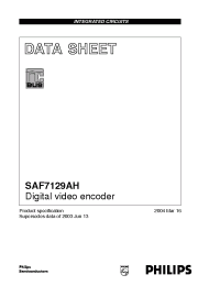 Datasheet SAF7129AH manufacturer Philips