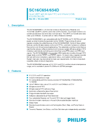 Datasheet SC16C654IB64 manufacturer Philips