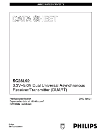 Datasheet SC28L92A1A manufacturer Philips