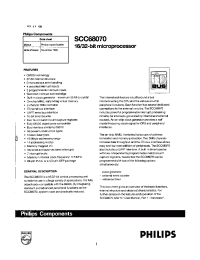 Datasheet SCC68070ADB manufacturer Philips