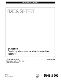 Datasheet SCN2681 manufacturer Philips