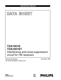 Datasheet TDA1001BT manufacturer Philips