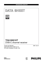 Datasheet TDA10021 manufacturer Philips