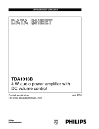 Datasheet TDA1013B/N2 manufacturer Philips