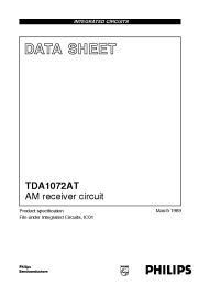 Datasheet TDA1072AT manufacturer Philips