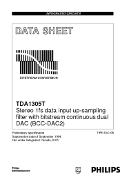 Datasheet TDA1305 manufacturer Philips