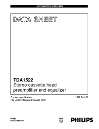 Datasheet TDA1522/V2/S1 manufacturer Philips