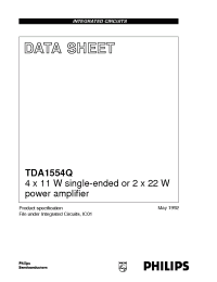Datasheet TDA1554 manufacturer Philips