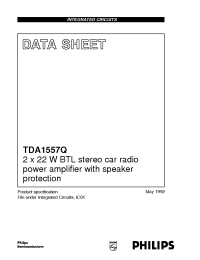 Datasheet TDA1557 manufacturer Philips