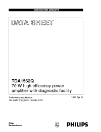 Datasheet TDA1562Q manufacturer Philips
