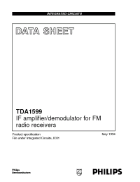 Datasheet TDA1599 manufacturer Philips
