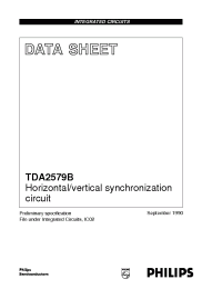 Datasheet TDA2579B manufacturer Philips