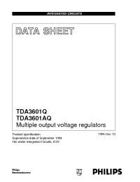 Datasheet TDA3601AQ manufacturer Philips