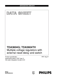 Datasheet TDA3604Q manufacturer Philips