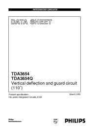 Datasheet TDA3654/N3 manufacturer Philips
