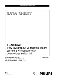 Datasheet TDA3668AT manufacturer Philips