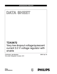 Datasheet TDA3672 manufacturer Philips