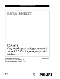 Datasheet TDA3673AT manufacturer Philips