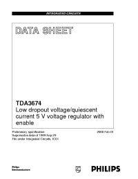 Datasheet TDA3674 manufacturer Philips