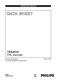 Datasheet TDA4510/V9 manufacturer Philips
